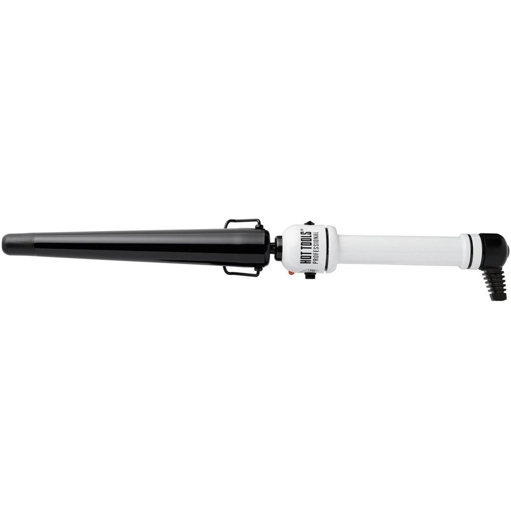 Hot Tools Professional Curling Wand White Black New Tapered 450F
